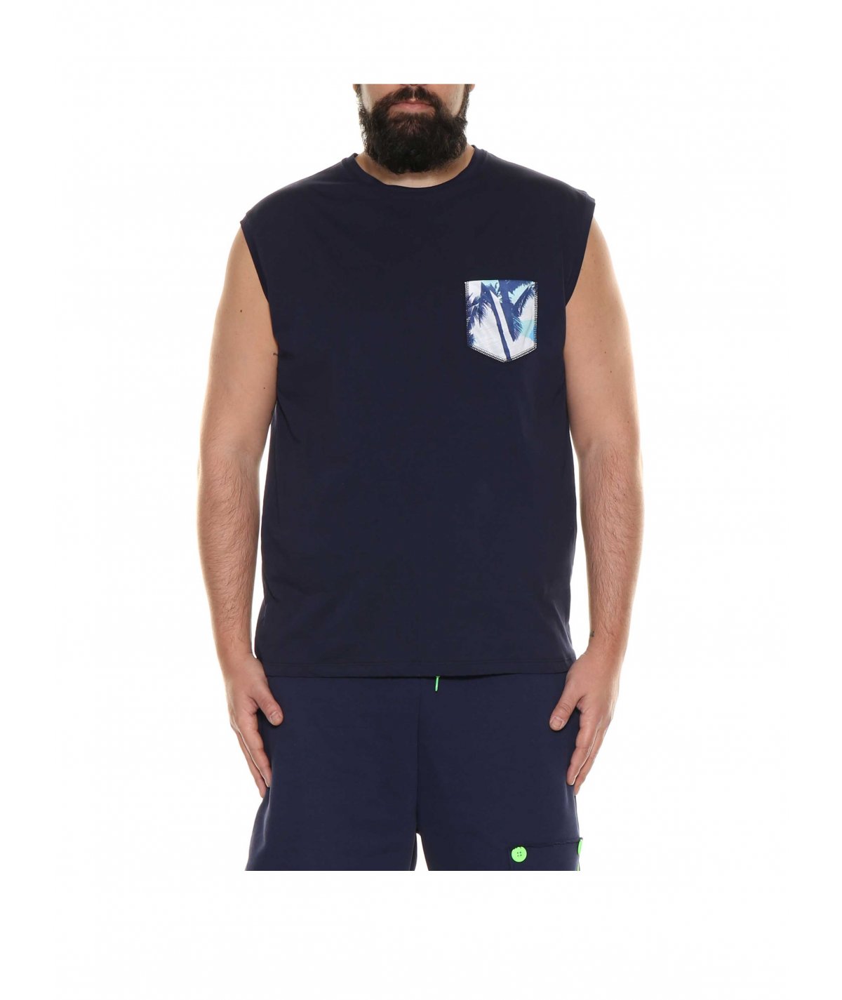 BL38 BY MAXFORT TSHIRT SENZA MANICHE CANOTTA UOMO TAGLIE FORTI