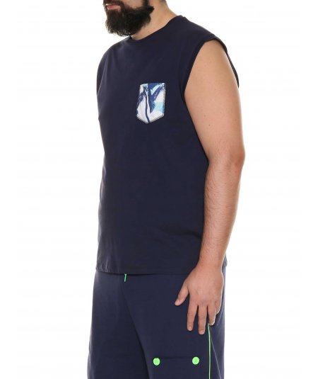 BL38 BY MAXFORT TSHIRT SENZA MANICHE CANOTTA UOMO TAGLIE FORTI