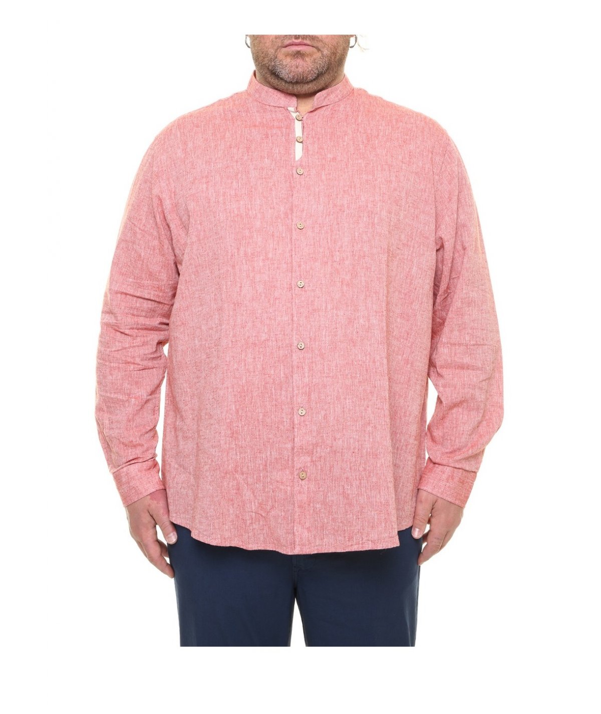 MAXFORT AGROPOLI PLUS SIZES LINEN SHIRT FOR BIG AND TALL MEN
