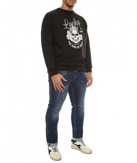 EASY BY MAXFORT PLUS SIZES SKULL SWEATSHIRT FOR BIG AND TALL MEN