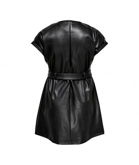 ONLY CARMAKOMA PLUS SIZES FAUX LEATHER DRESS FOR CURVY LADIES
