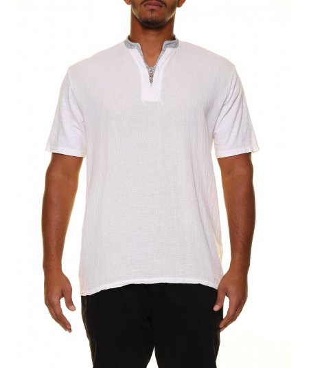 Maxfort 35622 T-shirt misto lino per uomo e ragazzo taglie forti