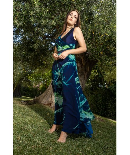 LIA COUTURE ABITO ELEGANTE CURVY CERIMONIA DONNA TAGLIE COMODE