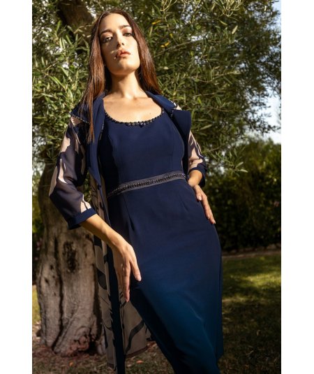 LIA COUTURE COMPLETO ELEGANTE CURVY PER CERIMONIA DONNA TAGLIE COMODE