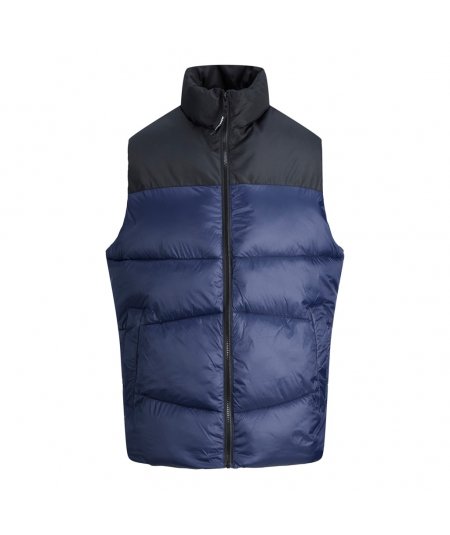 JACK&JONES GILET IMBOTTITO SMANICATO PER UOMO E RAGAZZO TAGLIE FORTI