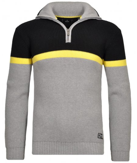 RAGMAN PULLOVER LUPETTO MEZZA ZIP PER UOMO E RAGAZZO TAGLIE FORTI