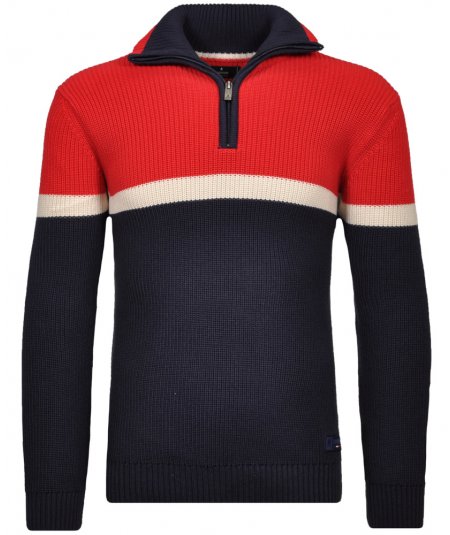 RAGMAN PULLOVER LUPETTO MEZZA ZIP PER UOMO E RAGAZZO TAGLIE FORTI