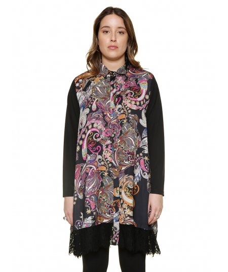 SOPHIA CURVY MAXI CAMICIA TUNICA PER DONNA E RAGAZZA TAGLIE COMODE