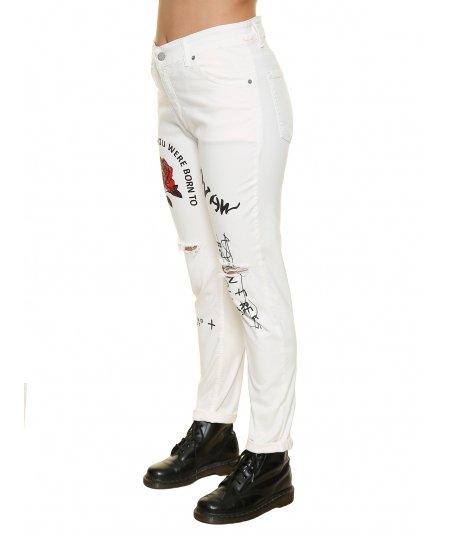 SOPHIA CURVY PANTALONE STAMPATO PER DONNA E RAGAZZA TAGLIE COMODE