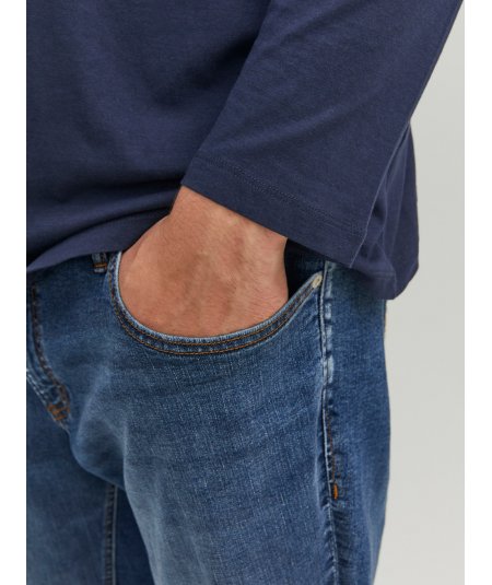 JACK&JONES  T-SHIRT MANICA LUNGA PER UOMO E RAGAZZO TAGLIE FORTI