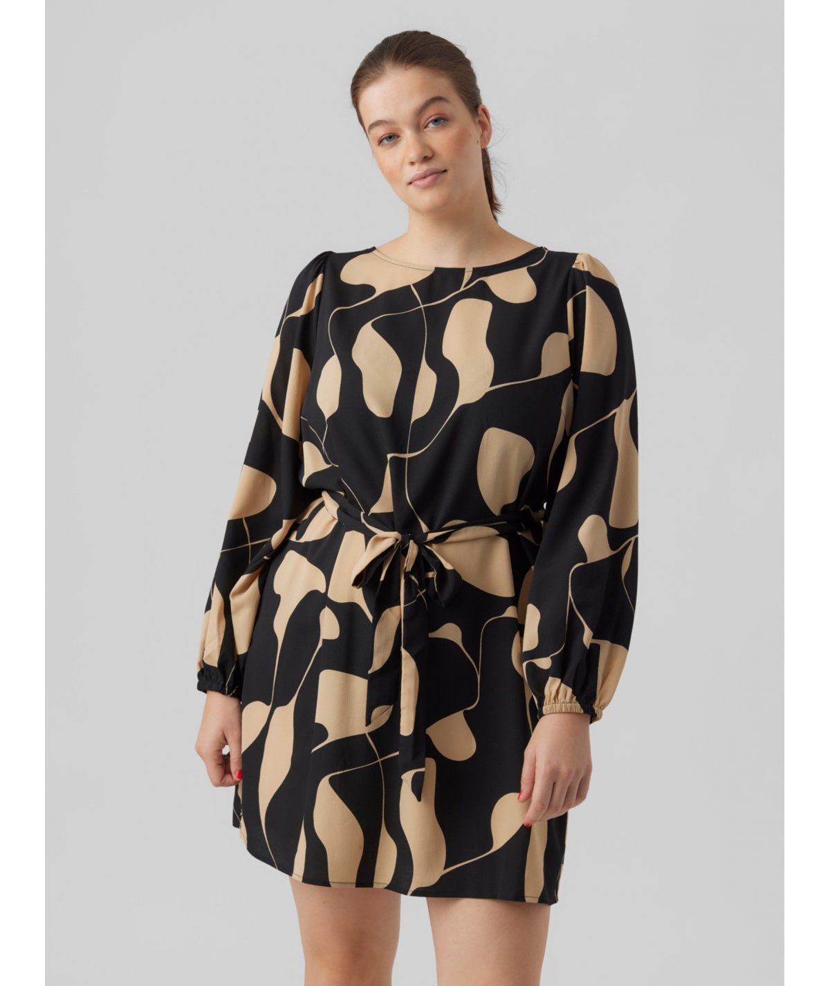 VERO MODA VESTITO CORTO CURVY PER DONNA E RAGAZZA TAGLIE COMODE