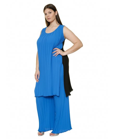 SOPHIA CURVY TUNICA PLISSETTATA PER DONNA E RAGAZZA TAGLIE COMODE