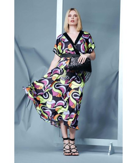 QUIIN21 ABITO CURVY PER DONNA E RAGAZZA TAGLIE COMODE
