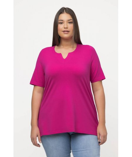 ULLA POPKEN T-SHIRT CURVY TOP MANICA CORTA PER DONNA E RAGAZZA TAGLIE COMODE