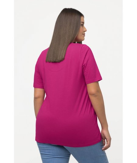ULLA POPKEN T-SHIRT CURVY TOP MANICA CORTA PER DONNA E RAGAZZA TAGLIE COMODE