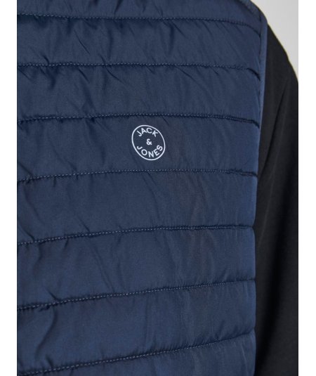 JACK&JONES GILET IMBOTTITO SMANICATO PER UOMO E RAGAZZO TAGLIE FORTI