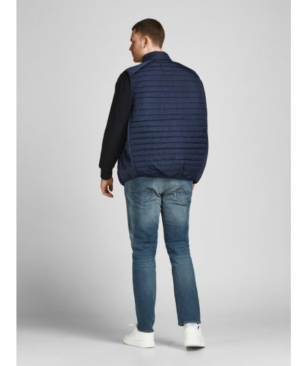 JACK&JONES GILET IMBOTTITO SMANICATO PER UOMO E RAGAZZO TAGLIE FORTI