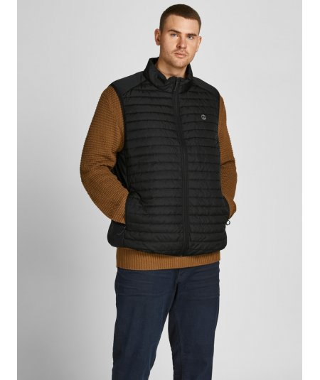 JACK&JONES GILET IMBOTTITO SMANICATO PER UOMO E RAGAZZO TAGLIE FORTI