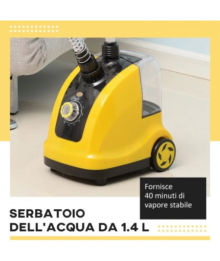 Stiratrice a Vapore Verticale Domestica Professionale 1.4L Potenza 1950W
