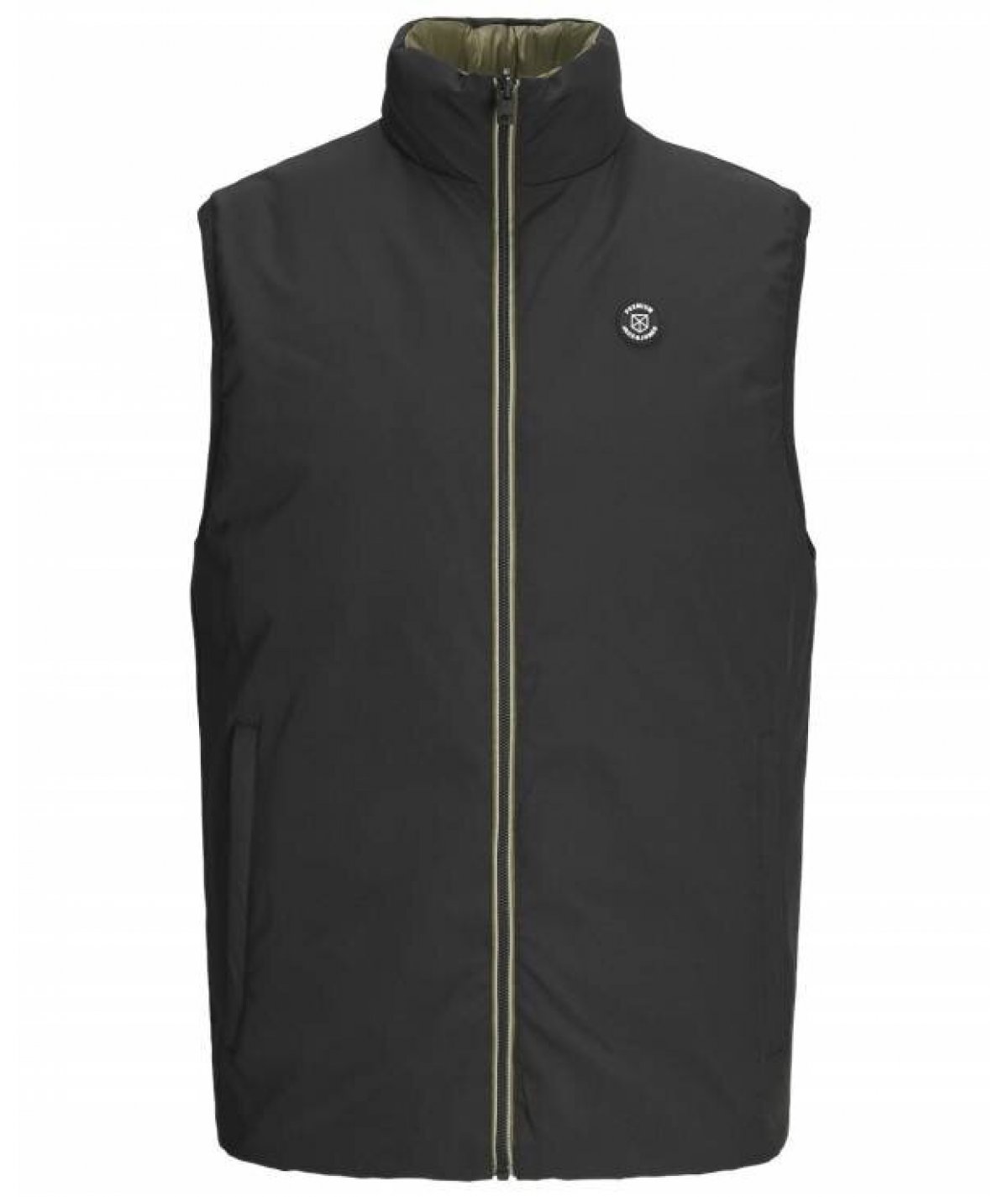 JACK&JONES GILET IMBOTTITO SMANICATO PER UOMO E RAGAZZO TAGLIE FORTI