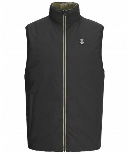 JACK&JONES GILET IMBOTTITO SMANICATO PER UOMO E RAGAZZO TAGLIE FORTI