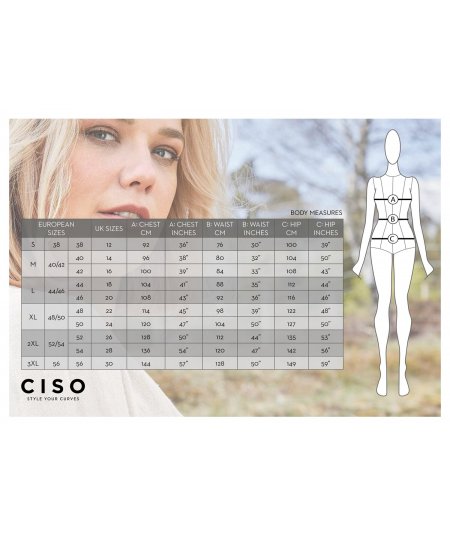 CISO TAILLEUR CURVY PER DONNA E RAGAZZA TAGLIE COMODE