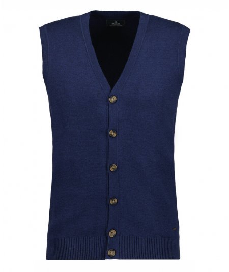 RAGMAN gilet con bottoni da uomo taglie forti