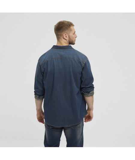 NORTH 56Denim Camicia di jeans da uomo taglie forti