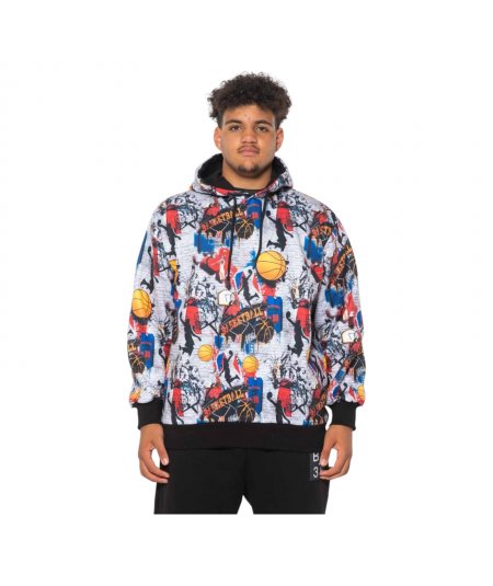 BL38 by MAXFORT Felpa con zip e cappuccio da uomo e ragazzo taglie forti