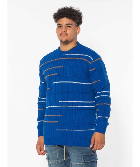 BL38 PULLOVER GIROCOLLO DA UOMO TAGLIE FORTI