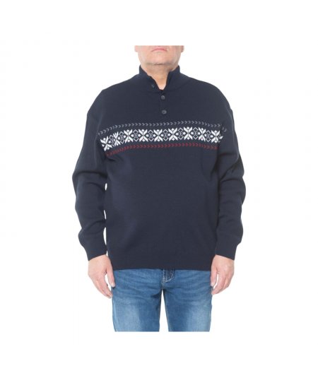 MAXFORT 6115 Pullover con bottoni da uomo taglie forti