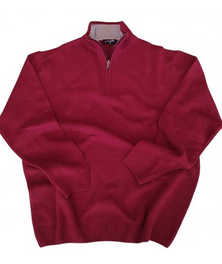 MAXFORT 6123 Pullover lupetto mezza zip da uomo taglie forti