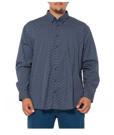 EASY by MAXFORT Camicia calibrata elasticizzata da uomo taglie forti