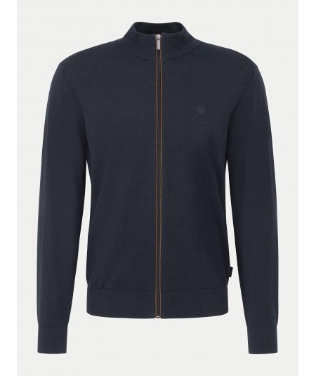 BUGATTI Giacca cardigan zip da uomo taglie forti