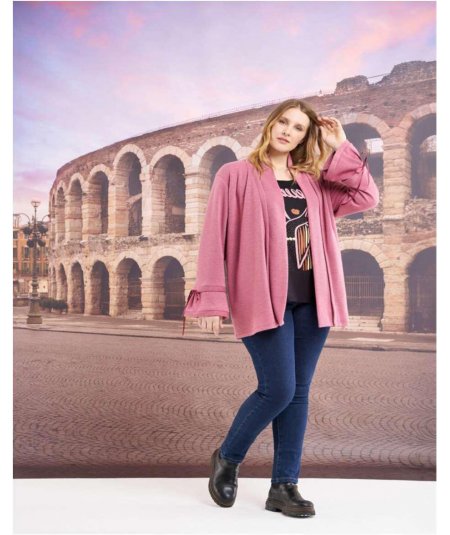 EXSY Cardigan curvy da donna taglie comode