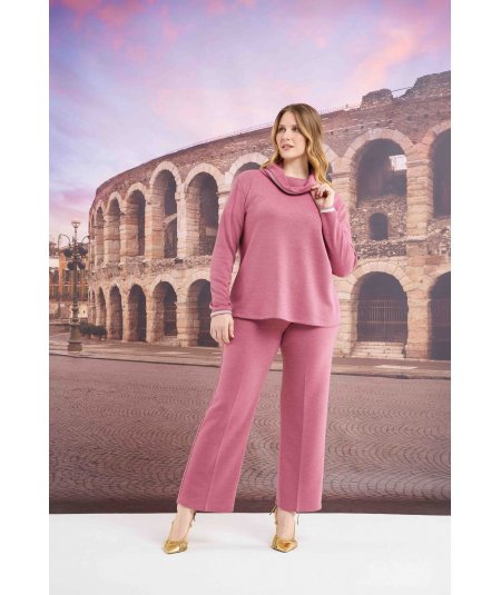 EXSY Pantalone curvy da donna taglie comode