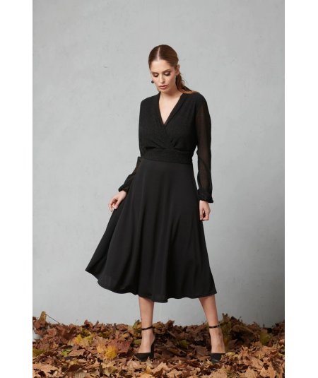 QUIIN21 . Abito curvy elegante da donna taglie comode