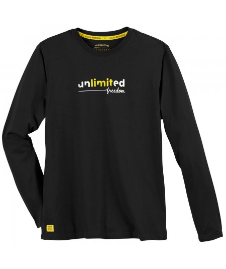 REDFIELD . T-shirt manica lunga da uomo taglie forti