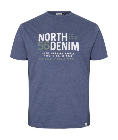 NORTH 56DENIM T-SHIRT MANICA CORTA PER UOMO E RAGAZZO TAGLIE FORTI