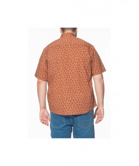 EASY BY MAXFORT . E2685 Camicia calibrata manica corta da uomo taglie forti