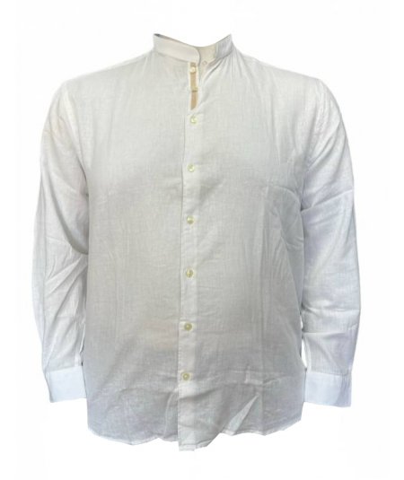 MAXFOT PISTICCI CAMICIA CALIBRATA MISTO LINO PER UOMO E RAGAZZO TAGLIE FORTI