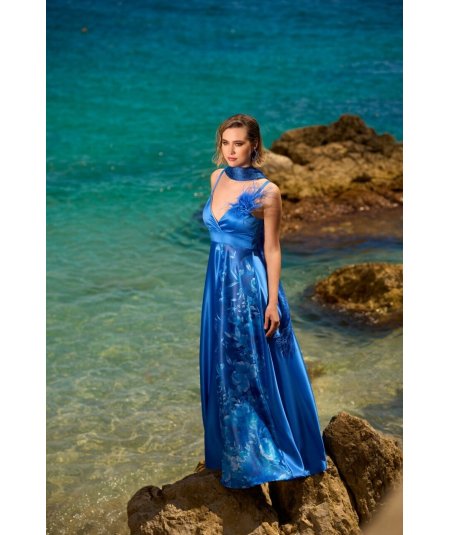 EXSY . Vestito elegante curvy da donna taglie comode