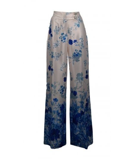 EXSY . Pantalone elegante curvy da donna taglie comode