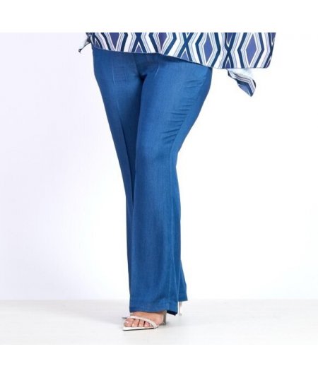 EXSY . Pantalone curvy da donna taglie comode