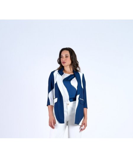 EXSY . Giacca blazer curvy da donna taglie comode