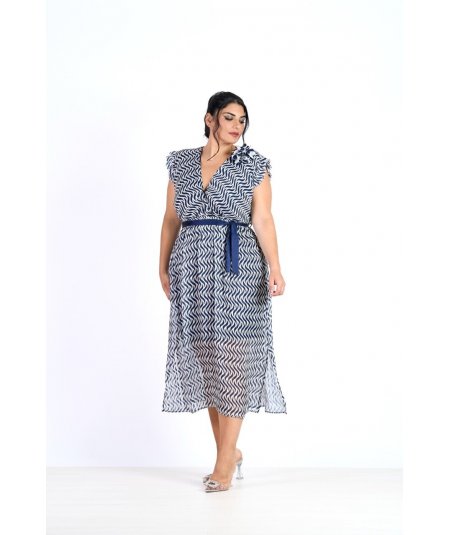 EXSY . Vestito curvy elegante da donna taglie comode