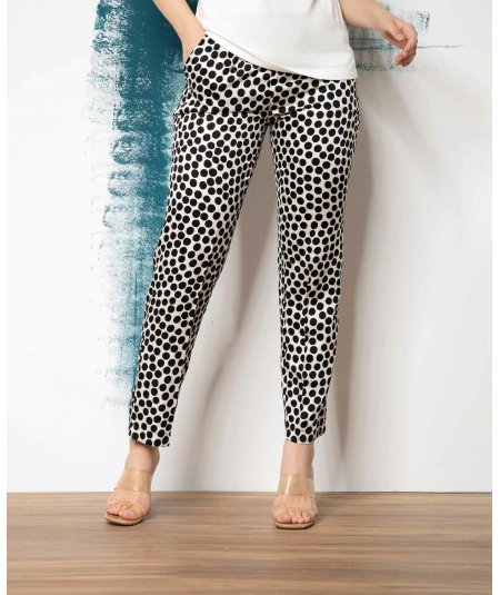 QUIIN21 . Pantalone curvy da donna taglie comode