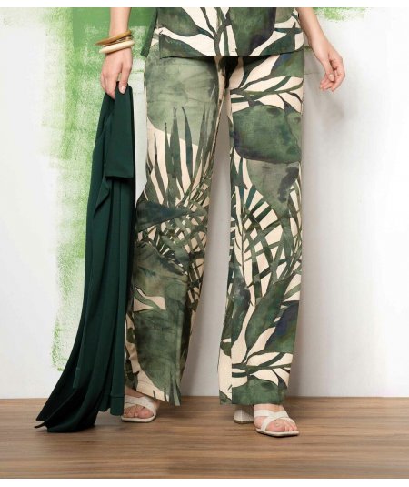 QUIIN21 . Pantalone curvy da donna taglie comode